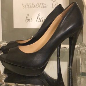Jessica Simpson peep toe pumps